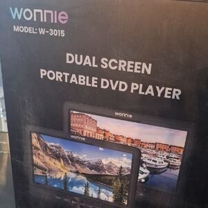 Dual Screen Portable DVD Player - Black